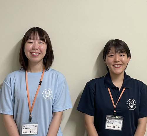健康増進課　上石 寧々様、健康増進課　廣井ゆい様